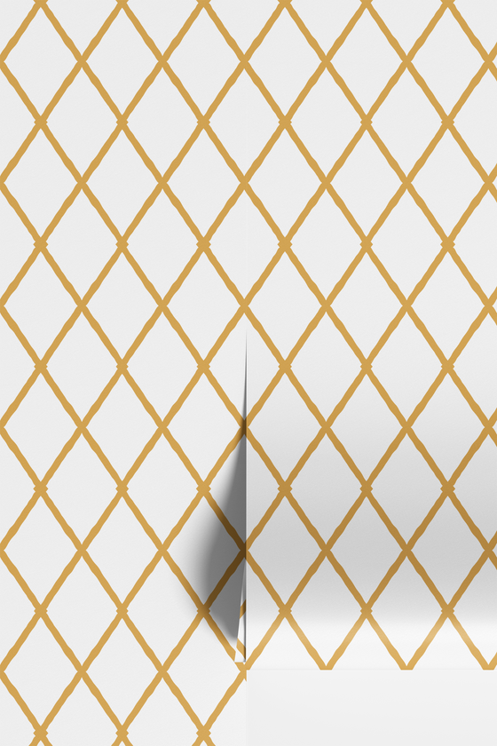 Aria Wallpaper in Clementine