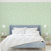 Light Green Abstract Removable Peel and Stick Wallpaper