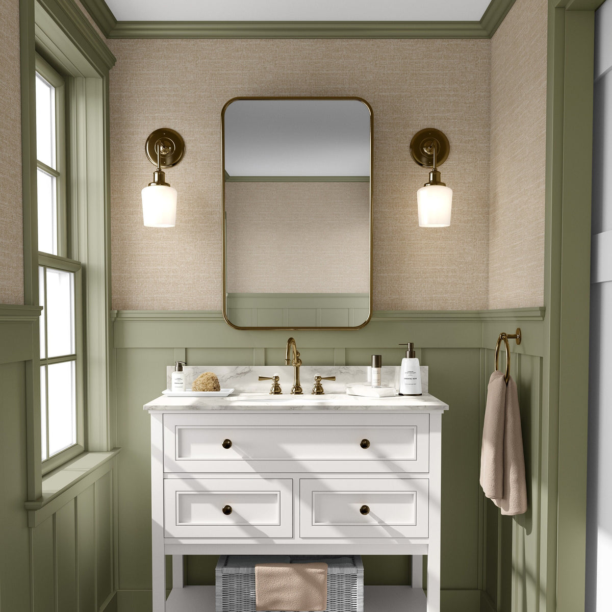 Faux Grasscloth #6 - Light