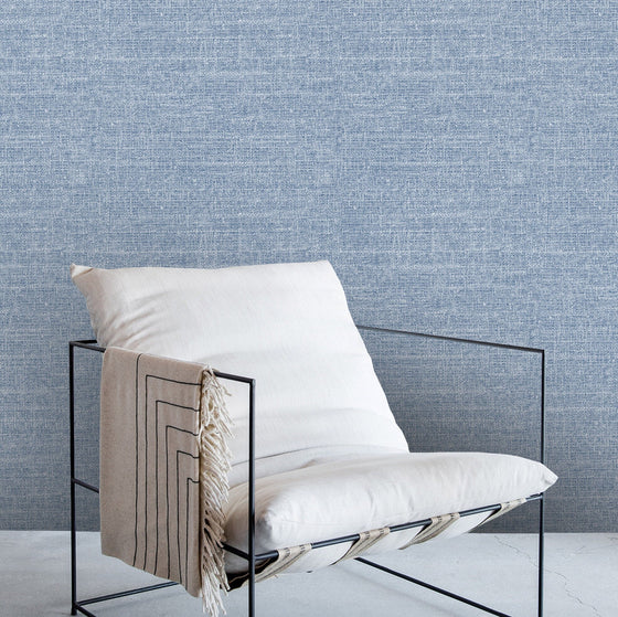 FAUX GRASSCLOTH #6 BLUE